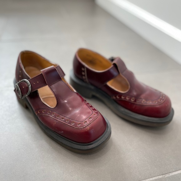 oxblood mary janes